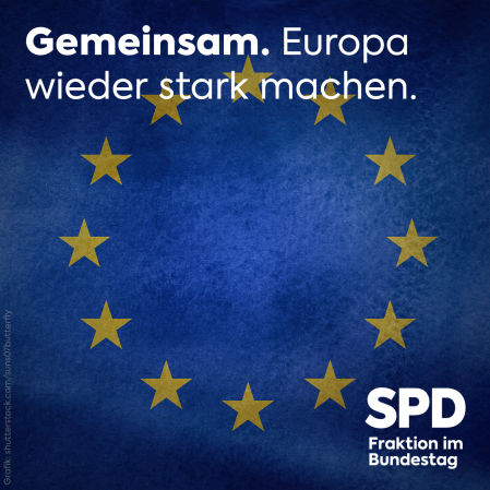 Banner Gemeinsam. Europa wieder stark machen.