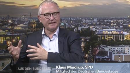 Klaus Mindrup zu Gast bei TV Berlin "Aus dem Bundestag"