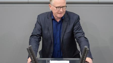 Klaus Mindrup am Redepult im Deutschen Bundestag