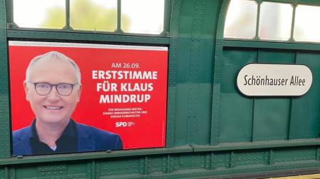 Klaus Plakat an der Schönhauser-Allee