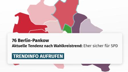 Wahlprognose der Berliner Wahlkreise
