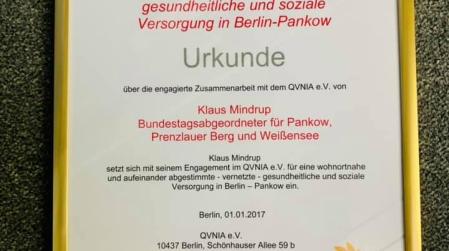 Urkunde der qvnia