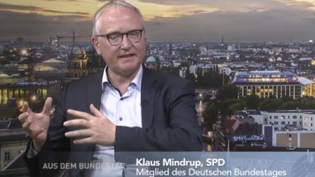 Klaus Mindrup zu Gast bei TV Berlin "Aus dem Bundestag"