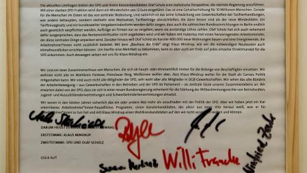 Die ersten Unterzeichnerinnen und Unterzeichner Blankenburger Erklärung