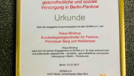 Urkunde der qvnia